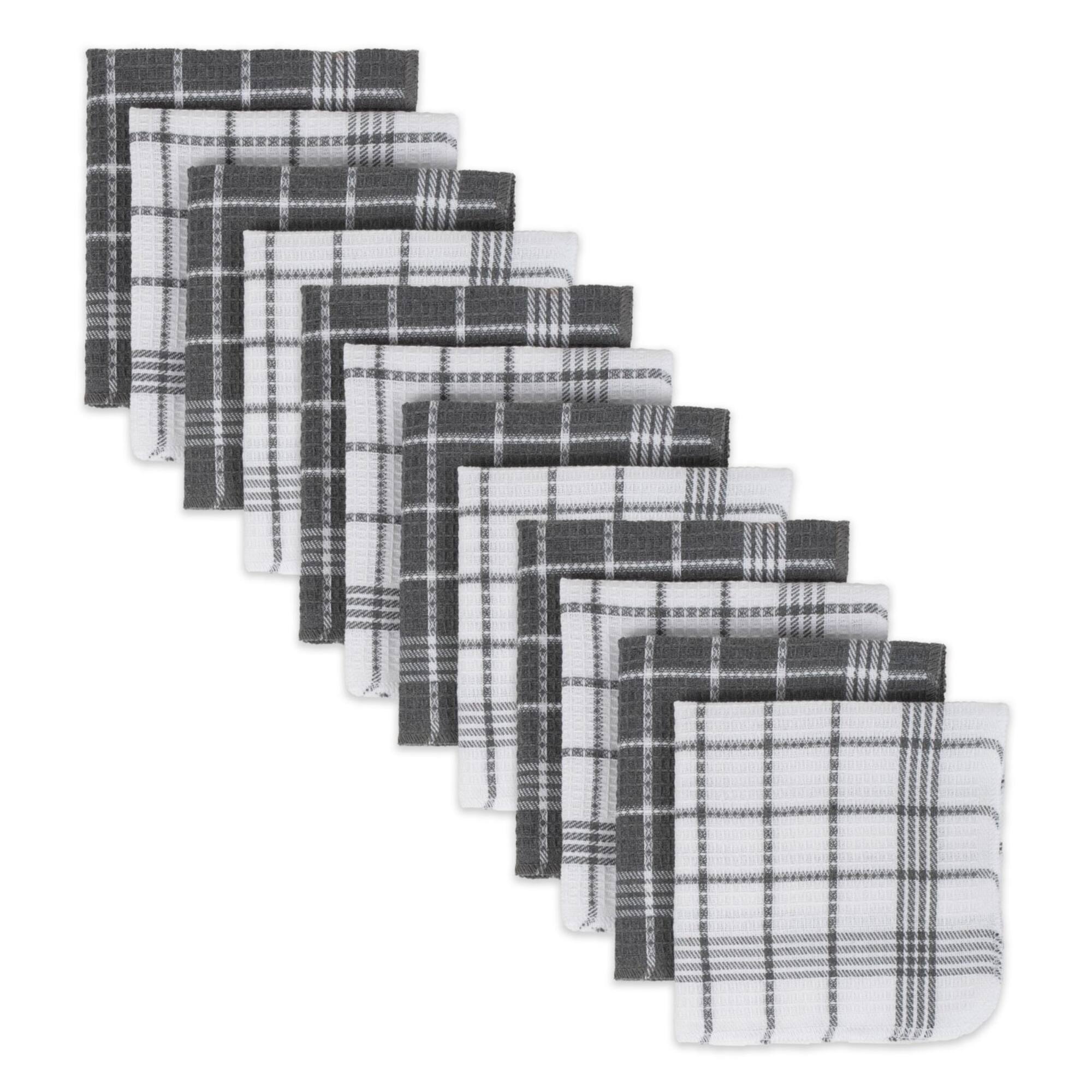 J&M Gray Waffle Weave Dishcloth, 12ct.